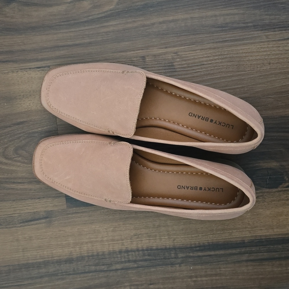 Lucky Brand Tan Leather Material Loafer, Size 8